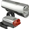 Fischer Fahrrad Fahrräder|-Beleuchtungsset LED 30/15 lx Silber