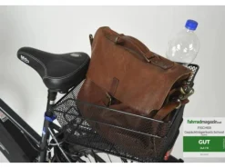 Fischer Fahrrad Fahrräder|-Gepäckträgerkorb School Schwarz