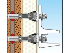 Fischer Zubehör Für Sonnenschutz|Montageset Thermax-16 Wärmedämmfassade bis 200 mm 6 Befestigungspunkte