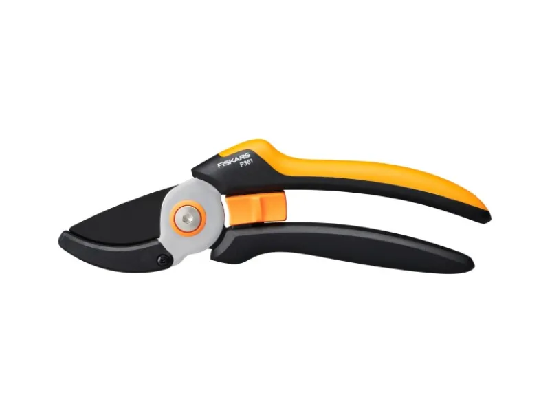 Amboss-Gartenschere P361 Solid Orange-Schwarz*Fiskars Best