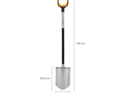 Gärtnerspaten Xact Spitz 120 cm x 19 cm x 7 cm*Fiskars Best