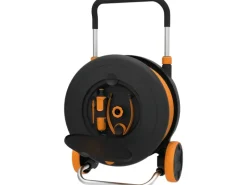 Fiskars Gartenschlauchwagen|Schlauchwagen Waterwheel L mit 30 m Schlauch und Rädern