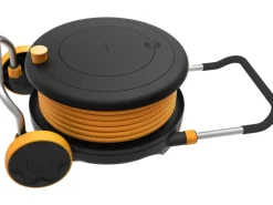 Fiskars Gartenschlauchwagen|Schlauchwagen Waterwheel L mit 30 m Schlauch und Rädern