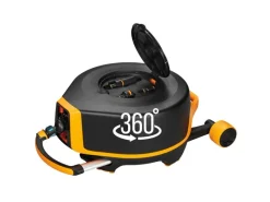 Fiskars Gartenschlauchwagen|Schlauchwagen Waterwheel XL mit 20 m Schlauch und Rädern