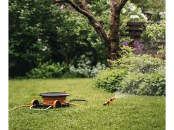Fiskars Gartenschlauchwagen|Schlauchwagen Waterwheel XL mit 20 m Schlauch und Rädern