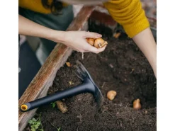 Fiskars Rechen|Bodenbearbeitung|Solid Kombihacke 32 cm Schwarz