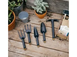 Fiskars Rechen|Bodenbearbeitung|Solid Kombihacke 32 cm Schwarz