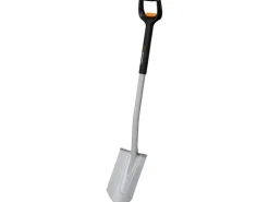 Fiskars Bodenbearbeitung|Schaufeln|Telescopic Gärtnerspaten Xact Spitz Orange-Schwarz