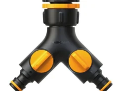 Fiskars Bewässerungssysteme|2-Wege-Ventil Multi On/ Off Doppelhahnverbinder