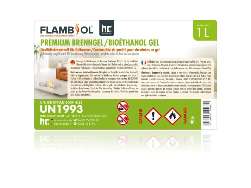Premium Brenngel 30 x 1l*Flambiol