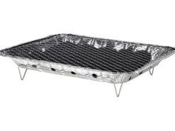 Flash Holzkohlegrills|Einweggrill 24 cm x 31 cm x 4 cm
