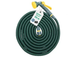 Flexibler Gartenschlauch 33m Grün inkl. Brause und Anschluss Stück*Steuber New