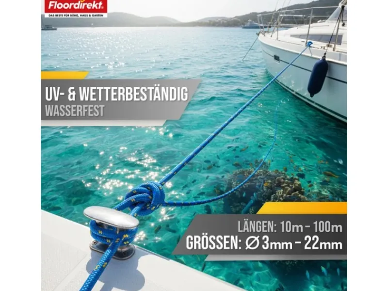 Polypropylen Seil K2 Reißfest Universal Ø 3 mm Länge 100 m*Floordirekt