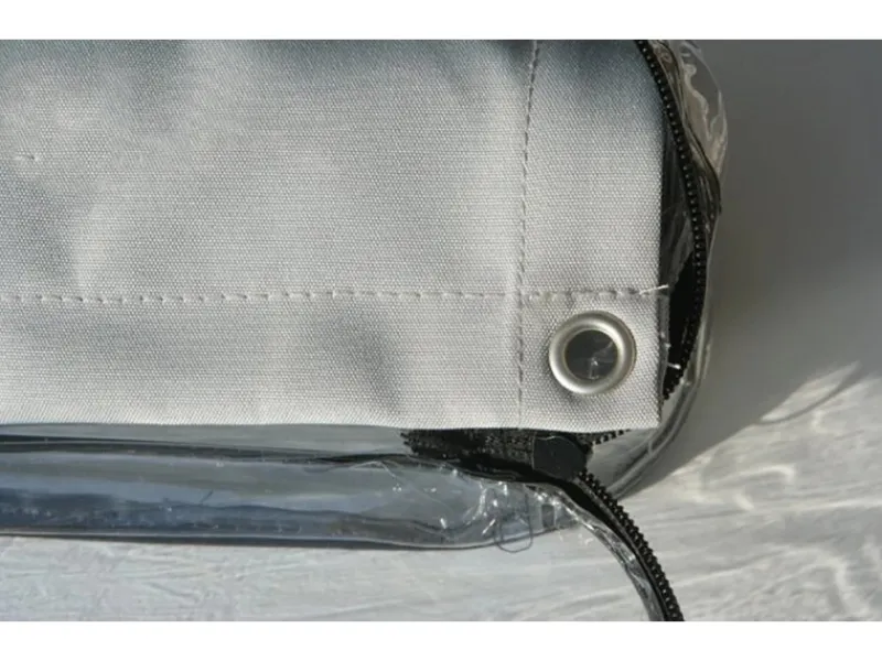 Floracord Balkonsichtschutz|Balkonmöbel|Balkonverkleidung Silbergrau 75 cm x 300 cm