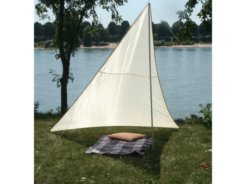 Camping Dreieckssonnensegel Sand 300 cm x 300 cm x 250 cm*Floracord Clearance