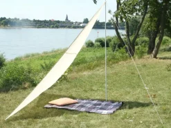 Camping Dreieckssonnensegel Sand 300 cm x 300 cm x 250 cm*Floracord Clearance