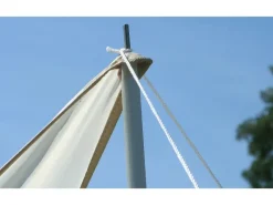 Camping Dreieckssonnensegel Sand 300 cm x 300 cm x 250 cm*Floracord Clearance