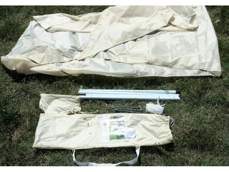 Camping Dreieckssonnensegel Sand 300 cm x 300 cm x 250 cm*Floracord Clearance