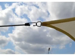 Floracord Vierecksonnensegel HDPE Cremeweiß 360 cm x 360 cm*Peddy Shield Discount