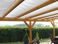 Vierecksonnensegel Silbergrau 380 cm x 96 cm*Floracord New