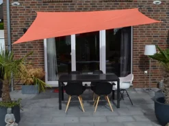 Vierecksonnensegel Terracotta 250 cm x 300 cm mit Regenschutz*Floracord Online