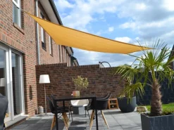 Vierecksonnensegel Weizen 250 cm x 300 cm Wind- u. Wasserdurchlässig*Floracord Hot