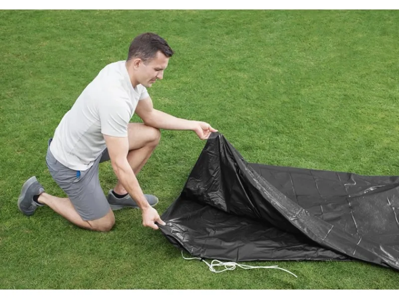 Bestway Aufstellpools|Flowclear PVC-Abdeckplane 427 x 427 cm