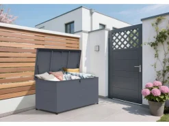Weitere Ordnungssysteme Für Den Garten|Auflagenboxen|FM-SOLAR Auflagenbox 460L Kissenbox Aufbewahrungsbox Gartenbox 135x66x67cm