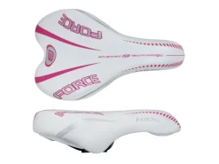 Kinder Fahrrad Sattel Kids für Fahrrad 16 bis 20 Zoll Weiss Pink*FORCE Hot