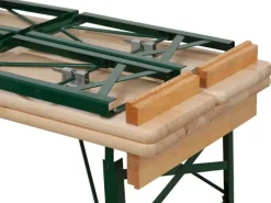 Fun Star Festzeltgarnitur Biermöbel Beige 3-tlg. 110 x 50 cm* Outlet