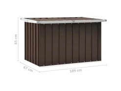 Gartenbox Braun 109x67x65 cm*furnicato Sale