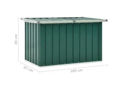 Gartenbox Grün 109x67x65 cm*furnicato New