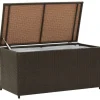 Gartenbox Poly Rattan 100x50x50 cm Braun*furnicato Best