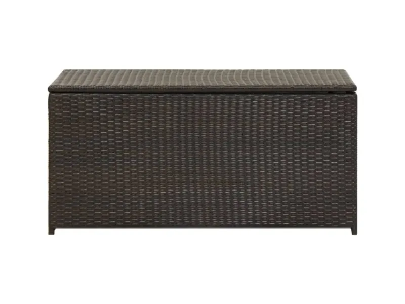 Gartenbox Poly Rattan 100x50x50 cm Braun*furnicato Best