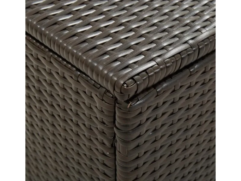 Gartenbox Poly Rattan 100x50x50 cm Braun*furnicato Best