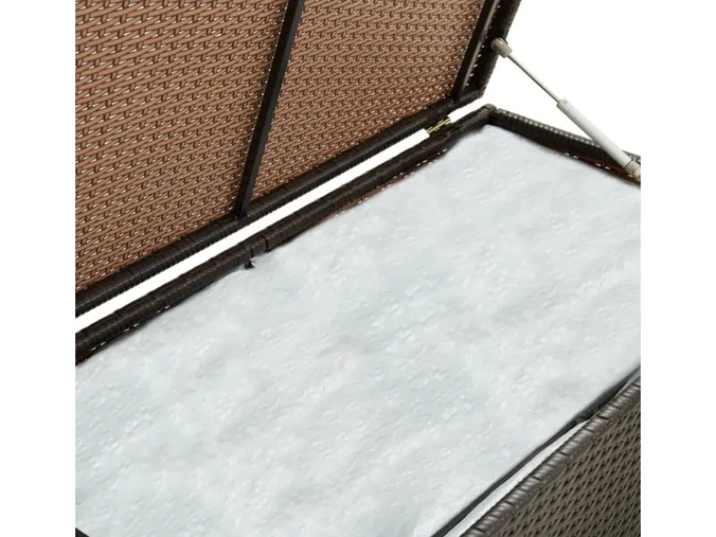 Gartenbox Poly Rattan 100x50x50 cm Braun*furnicato Best