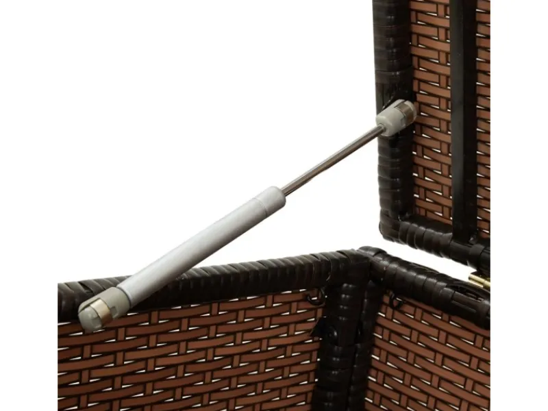 Gartenbox Poly Rattan 100x50x50 cm Braun*furnicato Best