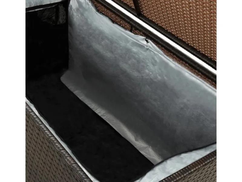 Gartenbox Poly Rattan 100x50x50 cm Braun*furnicato Best