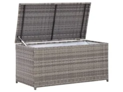 Gartenbox Poly Rattan 100x50x50 cm Grau*furnicato Discount