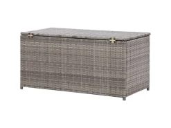 Gartenbox Poly Rattan 100x50x50 cm Grau*furnicato Discount