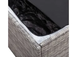 Gartenbox Poly Rattan 100x50x50 cm Grau*furnicato Discount