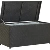 Gartenbox Poly Rattan 100x50x50 cm Schwarz*furnicato Discount