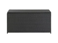Gartenbox Poly Rattan 100x50x50 cm Schwarz*furnicato Discount