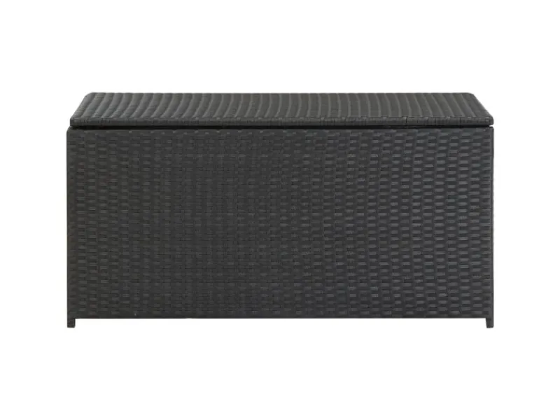 Gartenbox Poly Rattan 100x50x50 cm Schwarz*furnicato Discount
