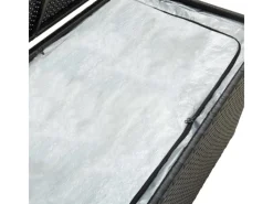 Gartenbox Poly Rattan 100x50x50 cm Schwarz*furnicato Discount