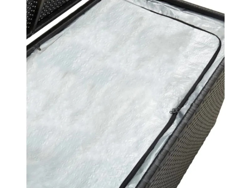 Gartenbox Poly Rattan 100x50x50 cm Schwarz*furnicato Discount