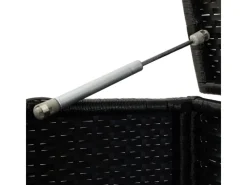 Gartenbox Poly Rattan 100x50x50 cm Schwarz*furnicato Discount