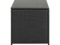 Gartenbox Poly Rattan 100x50x50 cm Schwarz*furnicato Discount