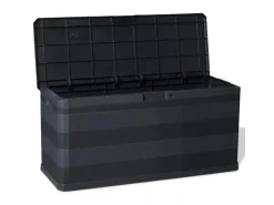 furnicato Universalboxen|Auflagenboxen|Gartenbox Schwarz 117×45×56 cm