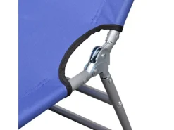 furnicato Sonnenliegen|Klappbare Sonnenliege Pulverbeschichteter Stahl